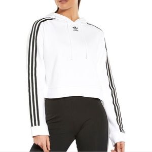 cropped adidas hoodie